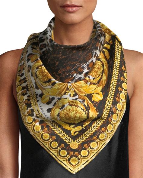 versace silk scarf uk|Versace scarf price.